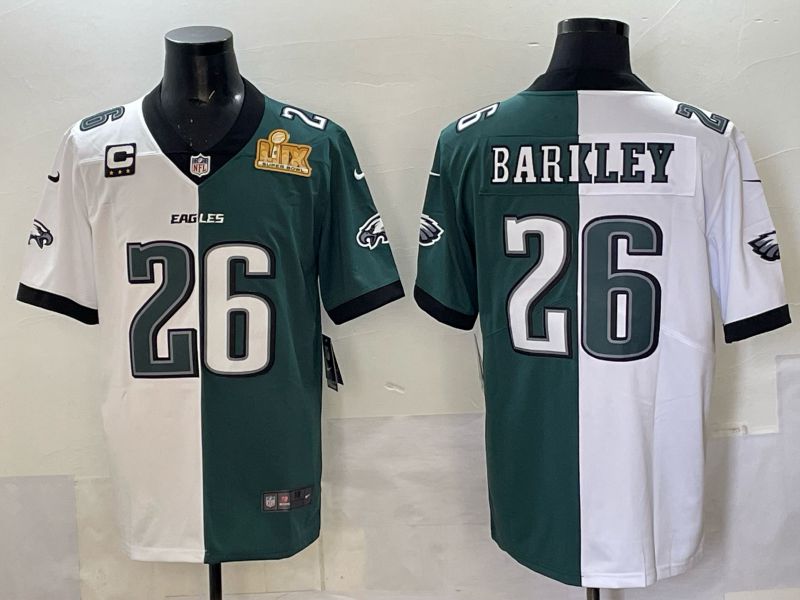 Men Philadelphia Eagles 26 Barkley green white Nike Limited NFL 2025 Jersey style 05